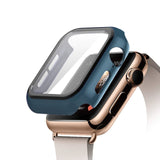 Screen Protector case For apple Watch 44mm 40mm iWatch 6 5 4 3 42mm 38mm Tempered Glass+cover bumper for apple watch Accessories