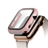 Screen Protector case For apple Watch 44mm 40mm iWatch 6 5 4 3 42mm 38mm Tempered Glass+cover bumper for apple watch Accessories