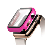 Screen Protector case For apple Watch 44mm 40mm iWatch 6 5 4 3 42mm 38mm Tempered Glass+cover bumper for apple watch Accessories