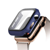 Screen Protector case For apple Watch 44mm 40mm iWatch 6 5 4 3 42mm 38mm Tempered Glass+cover bumper for apple watch Accessories