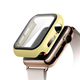 Screen Protector case For apple Watch 44mm 40mm iWatch 6 5 4 3 42mm 38mm Tempered Glass+cover bumper for apple watch Accessories