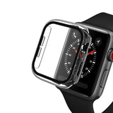 Screen Protector case For apple Watch 44mm 40mm iWatch 6 5 4 3 42mm 38mm Tempered Glass+cover bumper for apple watch Accessories