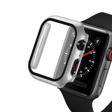 Screen Protector case For apple Watch 44mm 40mm iWatch 6 5 4 3 42mm 38mm Tempered Glass+cover bumper for apple watch Accessories