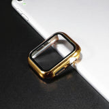 Screen Protector case For apple Watch 44mm 40mm iWatch 6 5 4 3 42mm 38mm Tempered Glass+cover bumper for apple watch Accessories