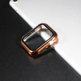 Screen Protector case For apple Watch 44mm 40mm iWatch 6 5 4 3 42mm 38mm Tempered Glass+cover bumper for apple watch Accessories