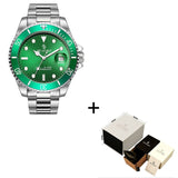 Brand Luxury Men Watches Automatic Black Watch Men Stainless Steel Waterproof Business Sport Mechanical Wristwatch Sub Mariner