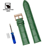 Genuine Leather Watchbands 12/14/16/18/19/20/22/24 mm Watch Steel Pin buckle Band Strap High Quality Wrist Belt Bracelet + Tool