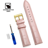 Genuine Leather Watchbands 12/14/16/18/19/20/22/24 mm Watch Steel Pin buckle Band Strap High Quality Wrist Belt Bracelet + Tool