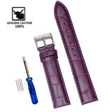Genuine Leather Watchbands 12/14/16/18/19/20/22/24 mm Watch Steel Pin buckle Band Strap High Quality Wrist Belt Bracelet + Tool