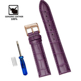 Genuine Leather Watchbands 12/14/16/18/19/20/22/24 mm Watch Steel Pin buckle Band Strap High Quality Wrist Belt Bracelet + Tool