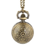 Luxury Golden Snitch Ball Sweater Pendant Quartz Pocket Watch Necklace Lovely Cute Fob Pocket Chain Clock for Boys Girls Kids