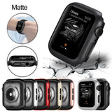 Matte cover For Apple Watch Series 6 5 4 38MM 44mm 40mm Frame Protective Case Cover Shell Bumper Case for iWatch 5 4 Cover 42MM