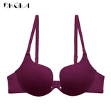 Fashion Backless Bra Lnvisible Lingerie C D Cup Deep U Sexy Bra U Plunge Half Cup Brassiere Black Women Underwear Push Up Bras