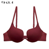 Fashion Backless Bra Lnvisible Lingerie C D Cup Deep U Sexy Bra U Plunge Half Cup Brassiere Black Women Underwear Push Up Bras