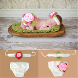 New Knitting Baby Hat Newborn Photography Props Cute Photography Props Children Cap For Girls Hat Baby Girl Clothing