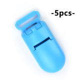 HOT SALE Plastic Clasps For Necklace Making Baby Nipple Plastic Clip Pacifier Clip Chain For Teething Handmade Satin Jewelry