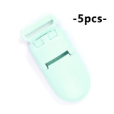HOT SALE Plastic Clasps For Necklace Making Baby Nipple Plastic Clip Pacifier Clip Chain For Teething Handmade Satin Jewelry