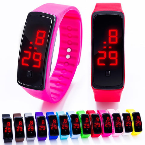 Children Watch Kids Led Sports Watches Women Silicone Electronic Digital Watch Student Wrist Bracelet for Boy and Girl Kol Saati