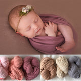 62*15 inches Stretch Wraps Newborn Photography Props Shooting Accessories Baby Boy Girl Stretchy Soft Knit Posing Swaddlings
